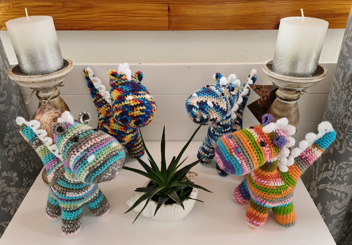 Häkelanleitung Baby-Dino