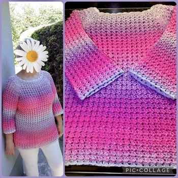 Eine sehr gute Anleitung und ein einprägsames Musters machten mir das Häkeln meines 1. Pullovers leicht. Bobbel ist von Nicje und lies sich wunderbar verarbeiten.