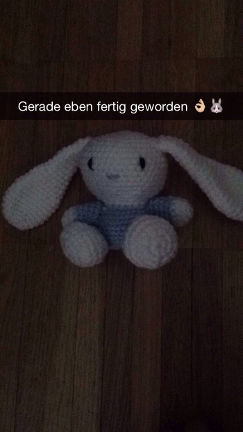 Dieser kleine Hase ist von einer yt Anleitung.Die Anleitung ist zwar auf english aber eigenlich gut zu verstehen.