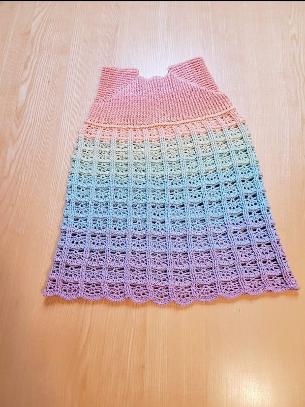 Häkelanleitung Kinderkleid "Kunterbunt"