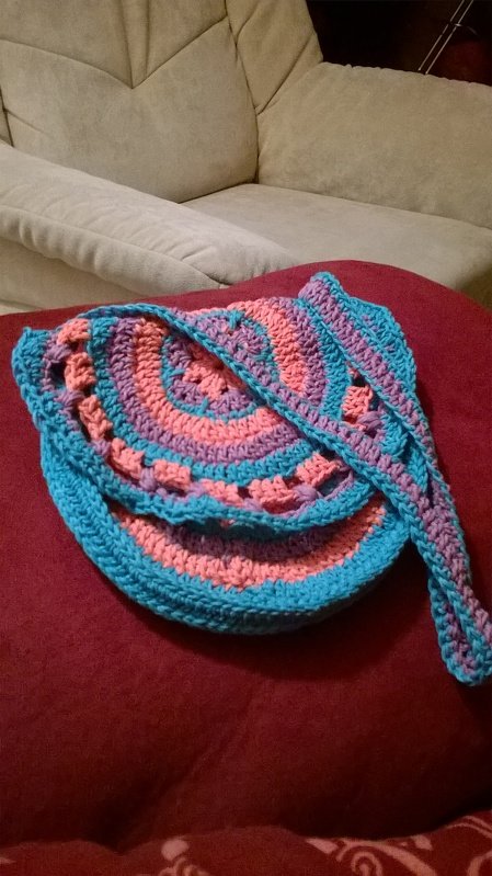 Runde Kindertasche - Häkelanleitung