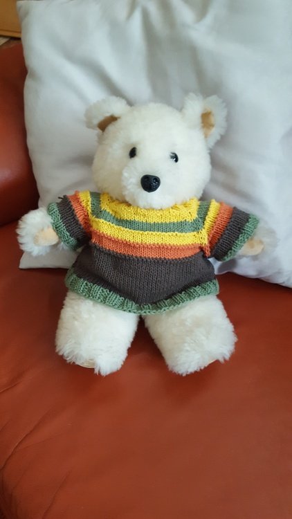 Pullover für Puppen und Teddys - mehrere Größen - Strickanleitung