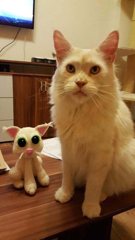 Häkelanleitung Kessy die Katze