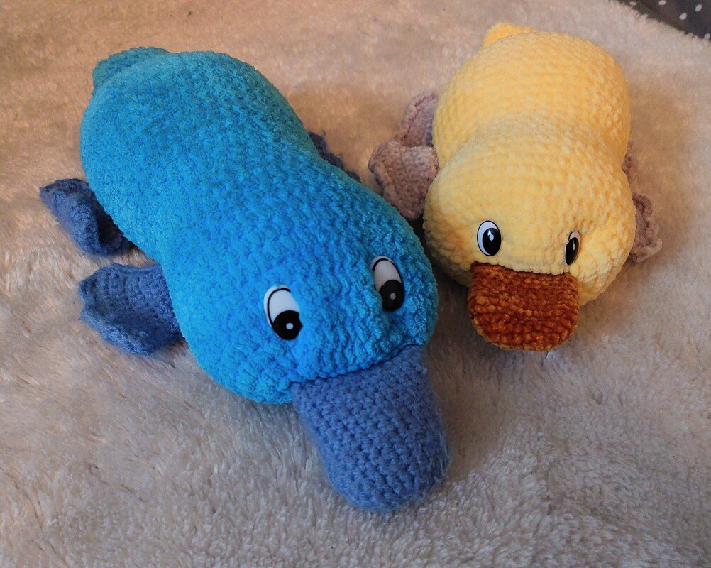 Häkelanleitung Schnabeltier Schorsch - ohne Annähen