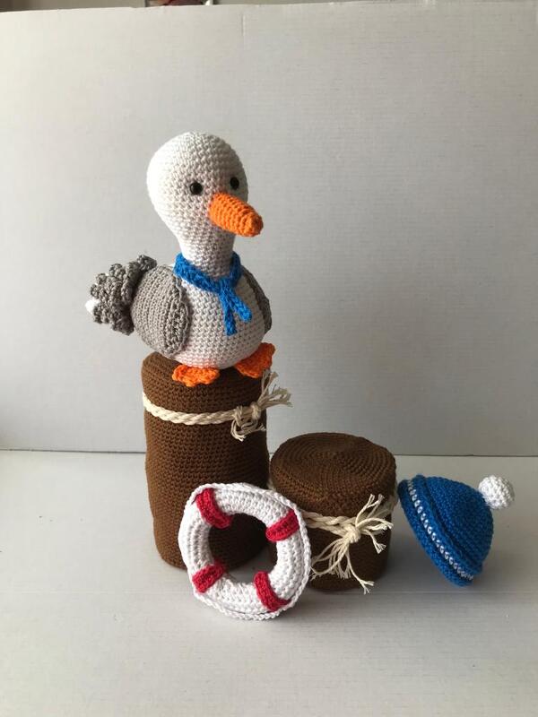 Häkelanleitung Tetje die Möwe