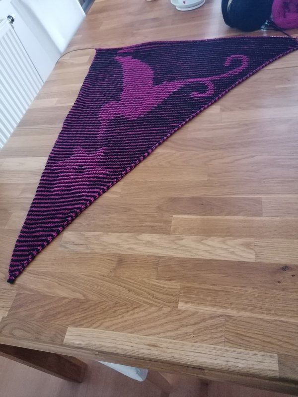 Kolibri, Schattenstricken, Illusionsstricken , Motivtuch