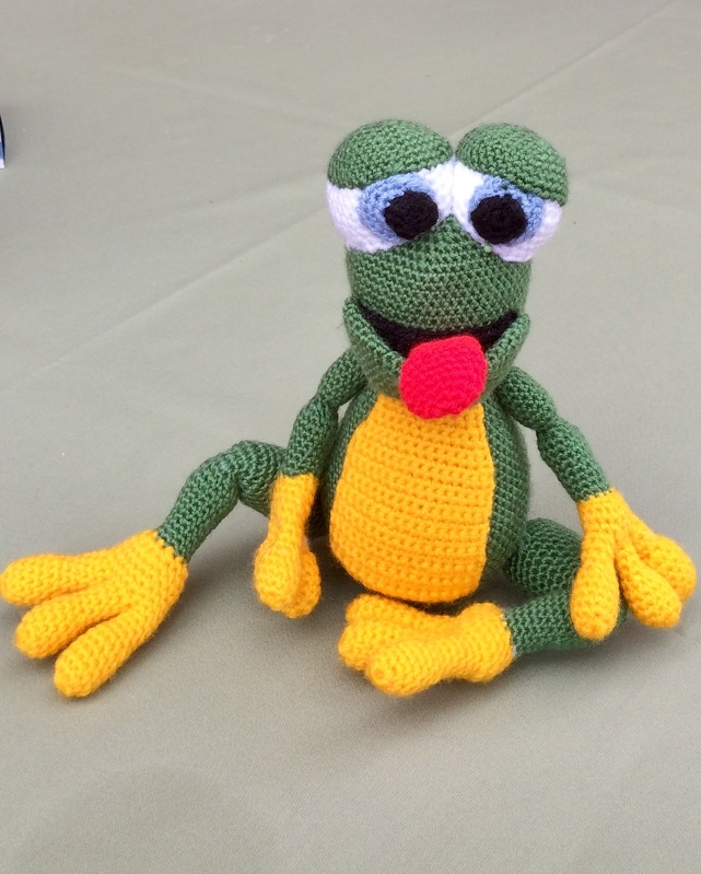 Freddie der Frosch - Häkelanleitung