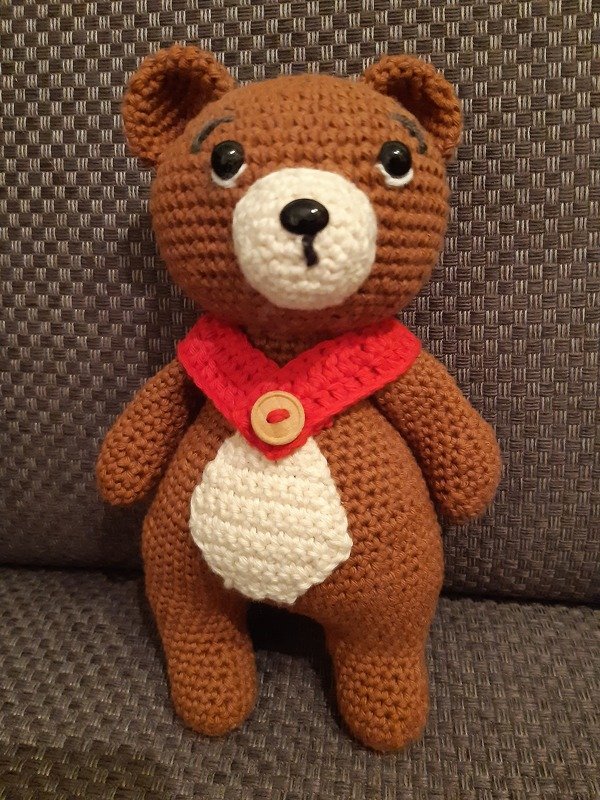 Häkelanleitung Braunbär Espen