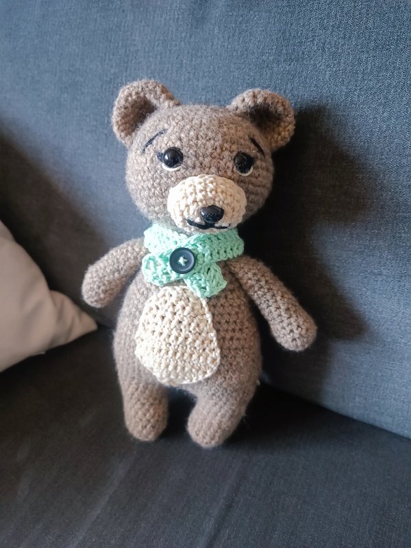 Häkelanleitung Braunbär Espen