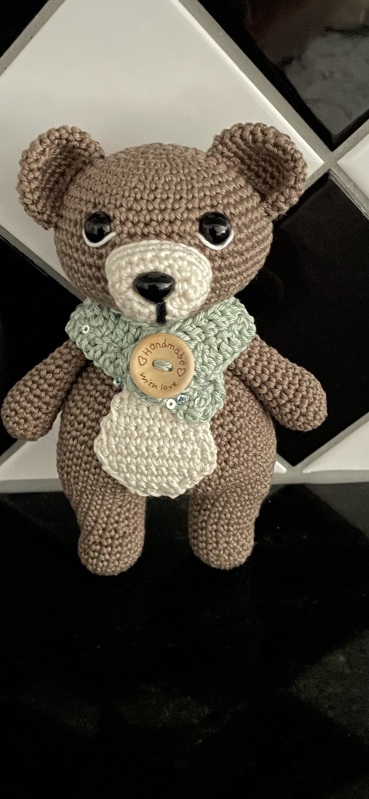 Häkelanleitung Braunbär Espen