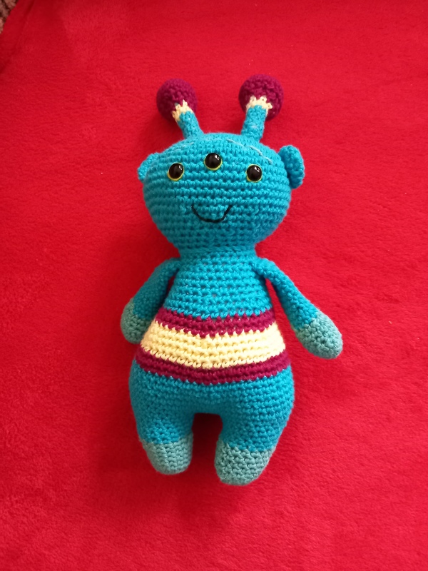 Häkelanleitung Alien Armin