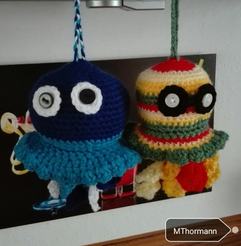 niedliche Qualle - Gratis Häkelanleitung 