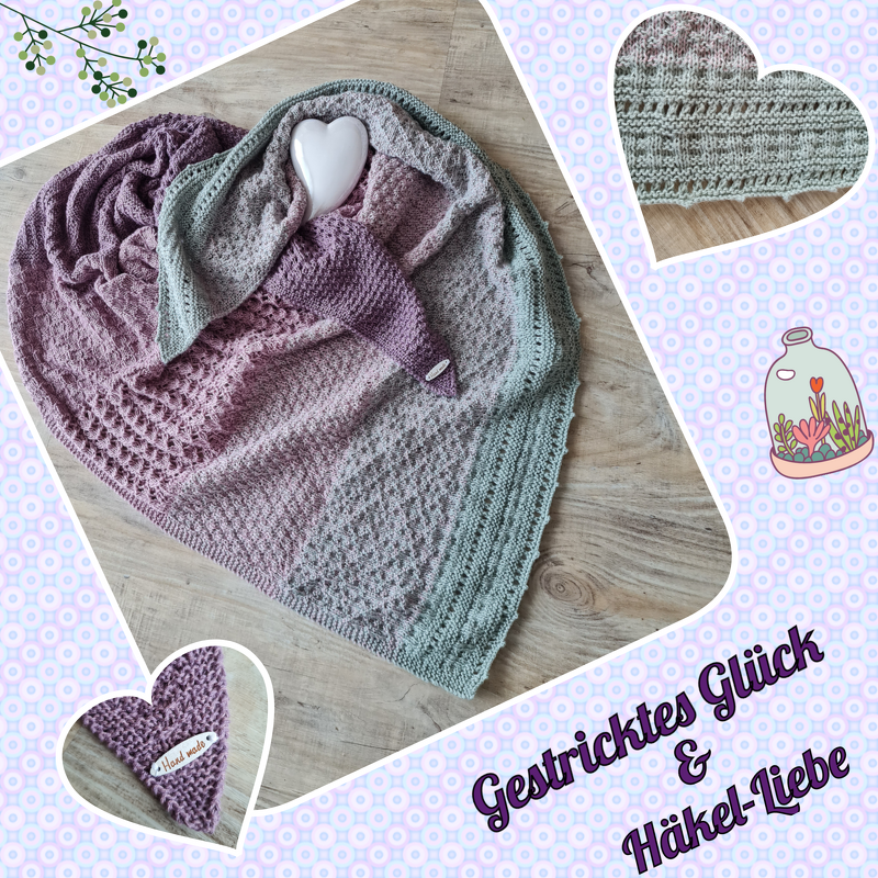 Madita - gestricktes Tuch im Mustermix