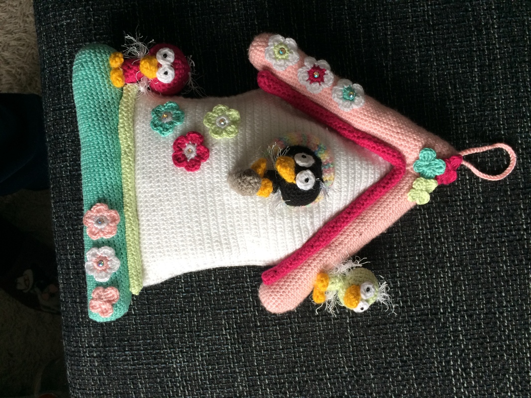 Türhänger Vogelhäuschen "Villa Zwitscherli" --- Häkelanleitung von Haekelkeks®