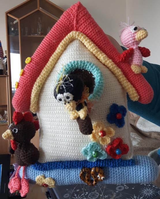 Türhänger Vogelhäuschen "Villa Zwitscherli" --- Häkelanleitung von Haekelkeks®