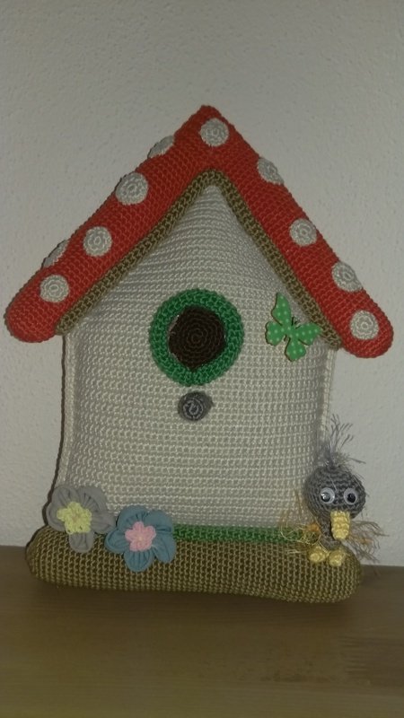 Türhänger Vogelhäuschen "Villa Zwitscherli" --- Häkelanleitung von Haekelkeks®