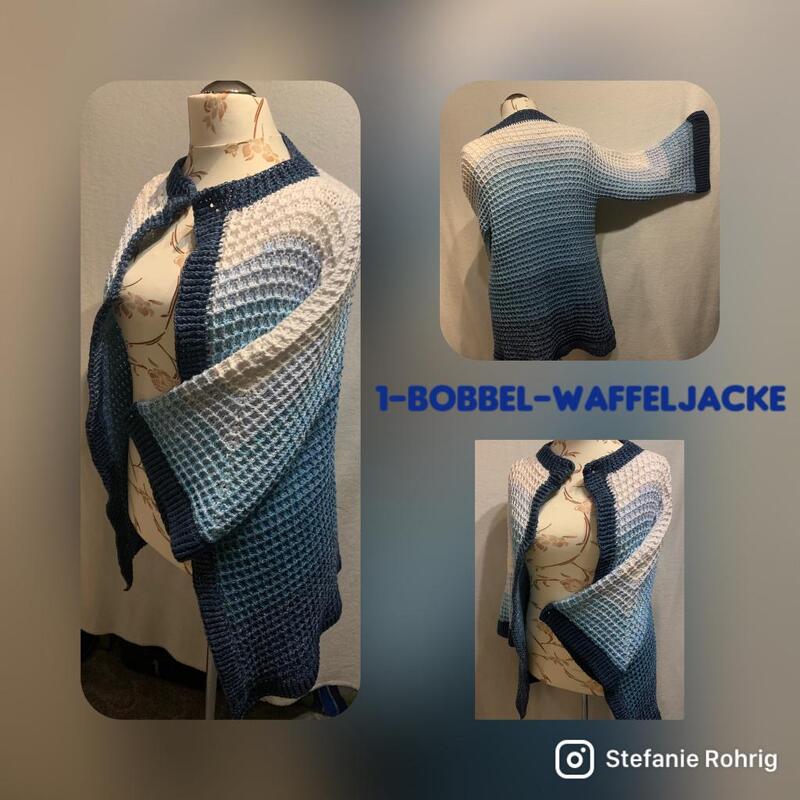 Anleitung 1-Bobbel-Waffeljacke
