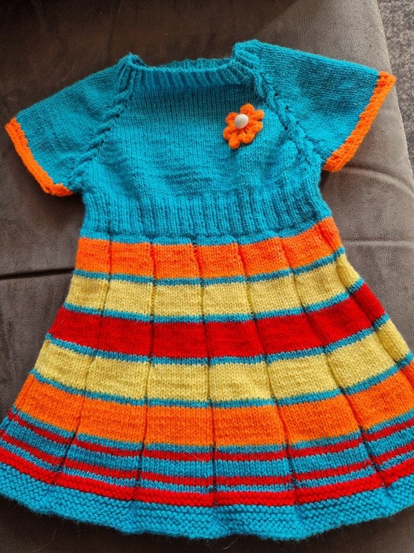 Raglankleidchen oder Tunika - wächst mit ab Größe 92 - Strickanleitung