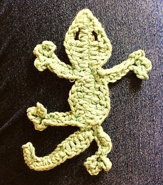 Häkelanleitung Süßer - Mini- Gecko