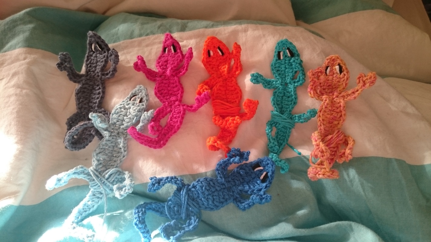 Häkelanleitung Süßer - Mini- Gecko