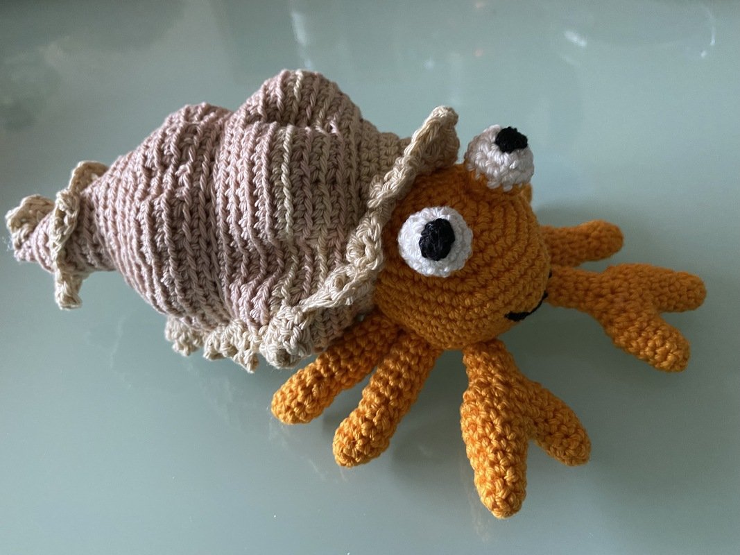 Anleitung Kjell, der kleine Einsiedlerkrebs mit Häuschen