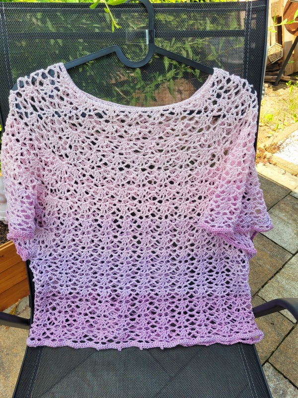 Häkelanleitung Shirt, Netzshirt, alle Größen + Längen, Charmanter Begleiter