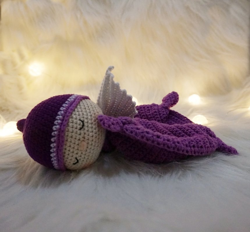 Schmusetuch &quot;Schmuse-Engel&quot;, Schutzengel häkeln, deutsche Häkelanleitung