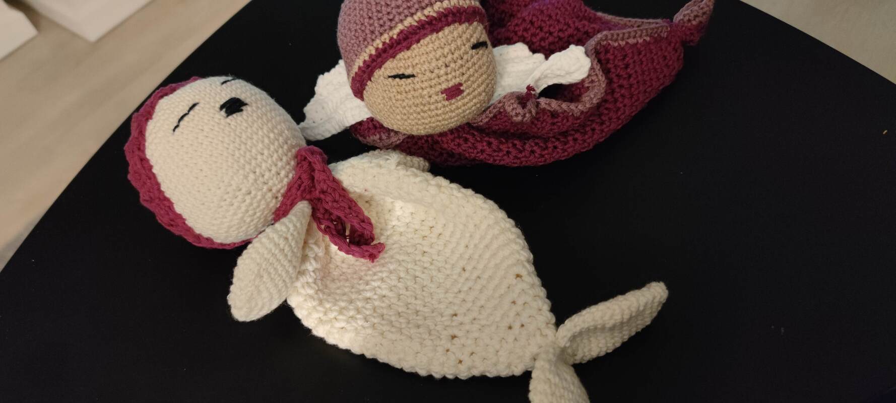 Schmusetuch &quot;Schmuse-Engel&quot;, Schutzengel häkeln, deutsche Häkelanleitung