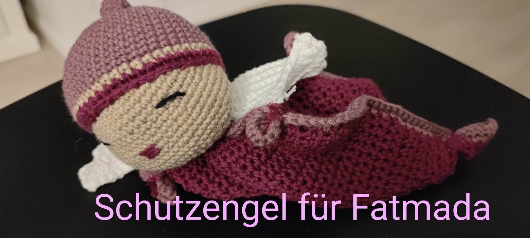 Schmusetuch &quot;Schmuse-Engel&quot;, Schutzengel häkeln, deutsche Häkelanleitung