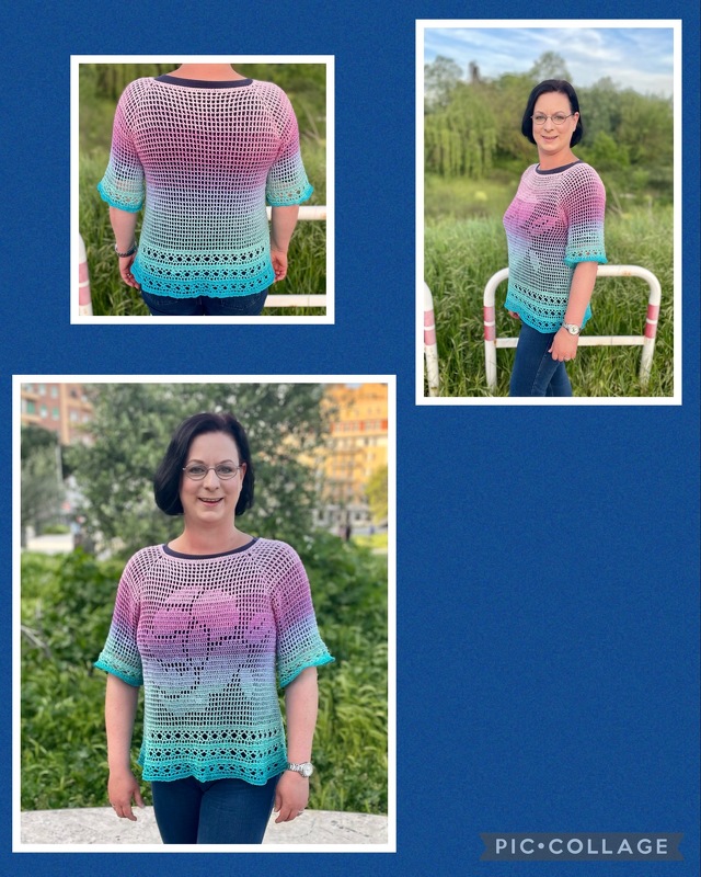 Shirt, Netzshirt "Rosen-Kavalier", alle Größen