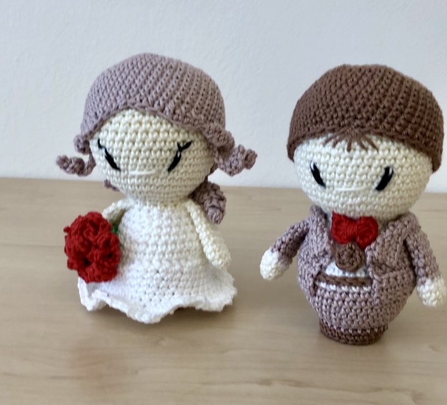 Häkelanleitung Mr &amp; Mrs - Brautpaar - das perfekte Hochzeitsgeschenk