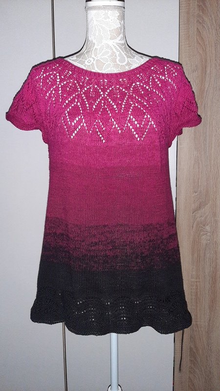 Anleitung Ajour-Sommershirt "Scharhörn" Top-Down Gr. S-XXXXL