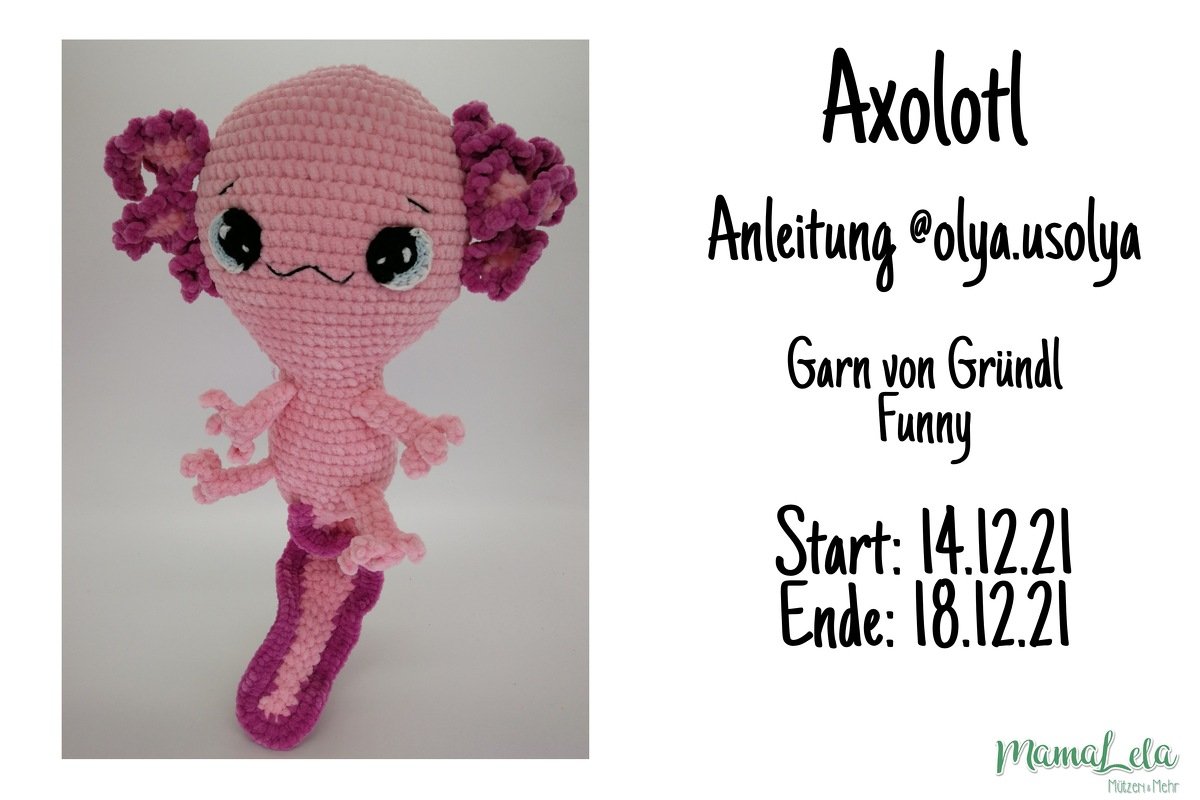 Axolotl Finn Crochet Pattern
