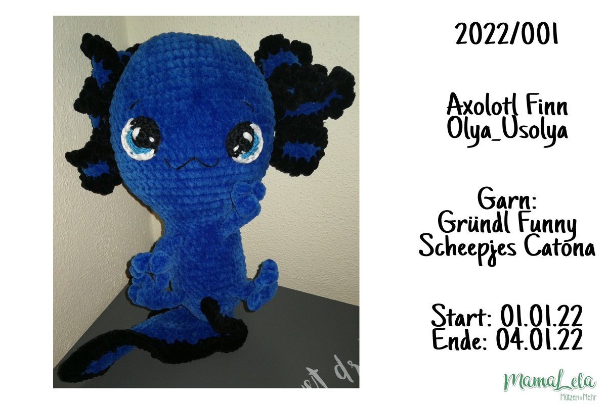 Axolotl Finn Crochet Pattern