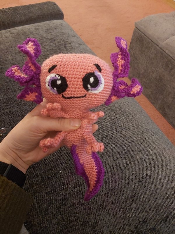 Axolotl Finn Crochet Pattern