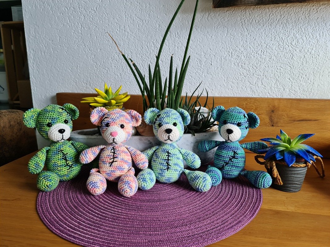 Häkelanleitung Teddybär Coco