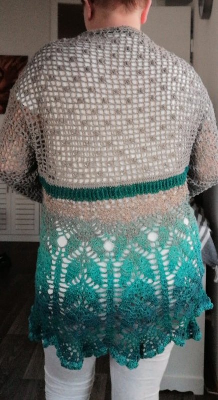 Häkelanleitung Bolerojacke "Ninfea" - anpassbar an die Körpergröße