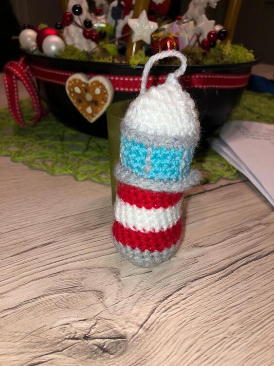 crochet pattern - Lighthouse Keychain