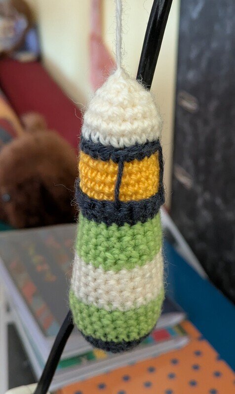 Crochet Pattern - Little lighthouse  - Keychain