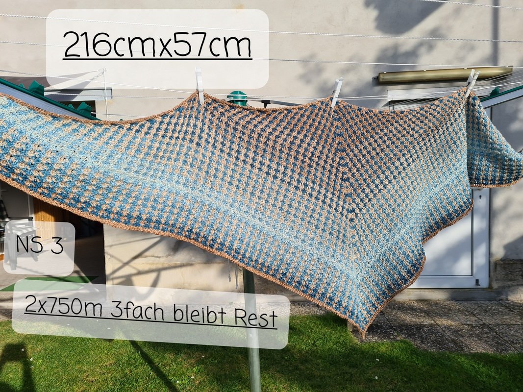 Häkelanleitung Tuch "Solofanua"