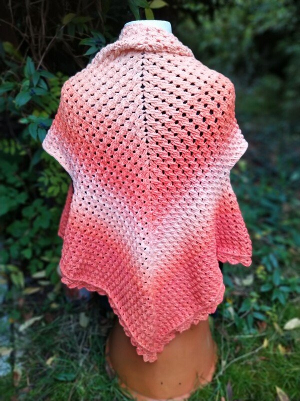 Häkelanleitung Tuchweste / Weste "Cassandra" - alle Größen