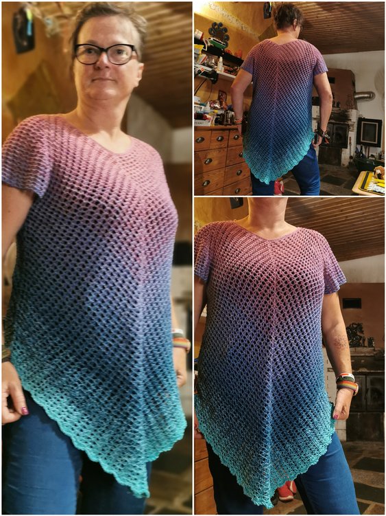 Crochet pattern tunic // shirt Arioso