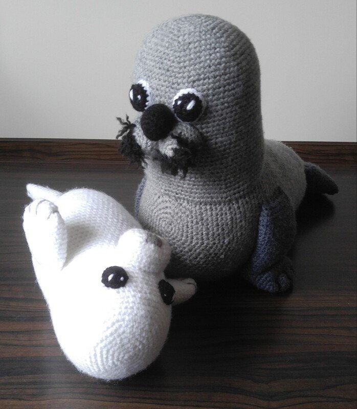 Seals pattern Betty and baby Brenda crochet pattern
