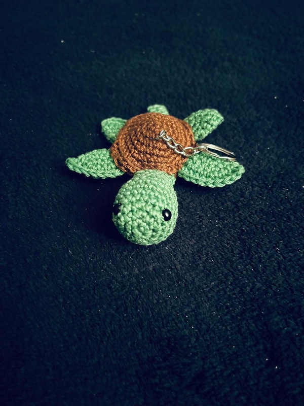 Schildkröten Schlüsselanhänger Häkelanleitung