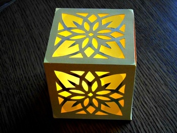 Hat sehr gut geklappt,trotz des filigranen Musters ging das schneiden relativ schnell.Ich bin begeistert von der Wirkung.