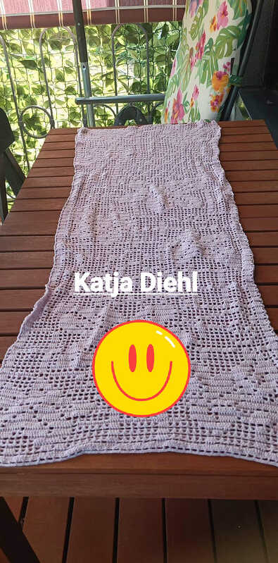 Tischband "Weintrauben" (mit Rapport) - Herbstkollektion