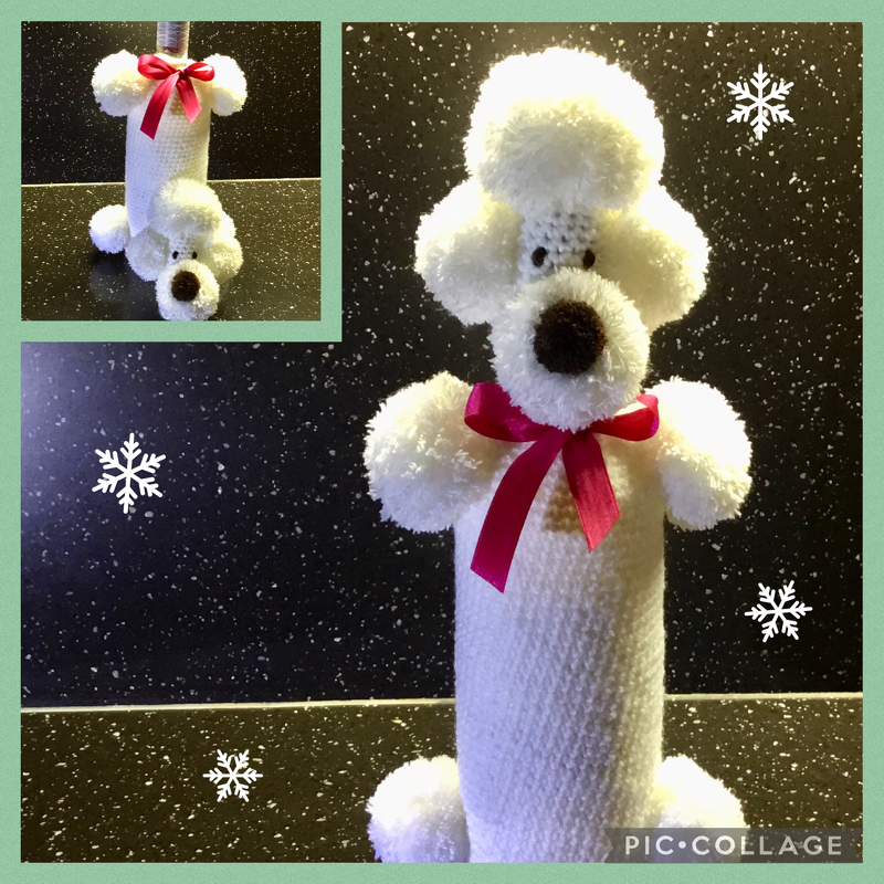 Häkelanleitung Flaschenhülle &quot;Pudel&quot;