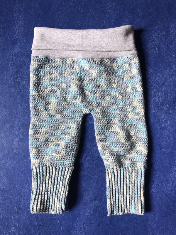 Baby- und Kleinkinder-Hose, Gr. 50 bis 104, Bündchen in 2 Varianten