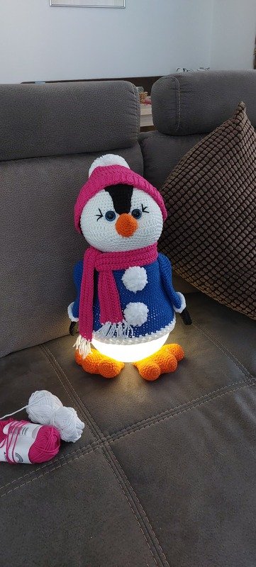 Winterlampe "Pinguin Pino"