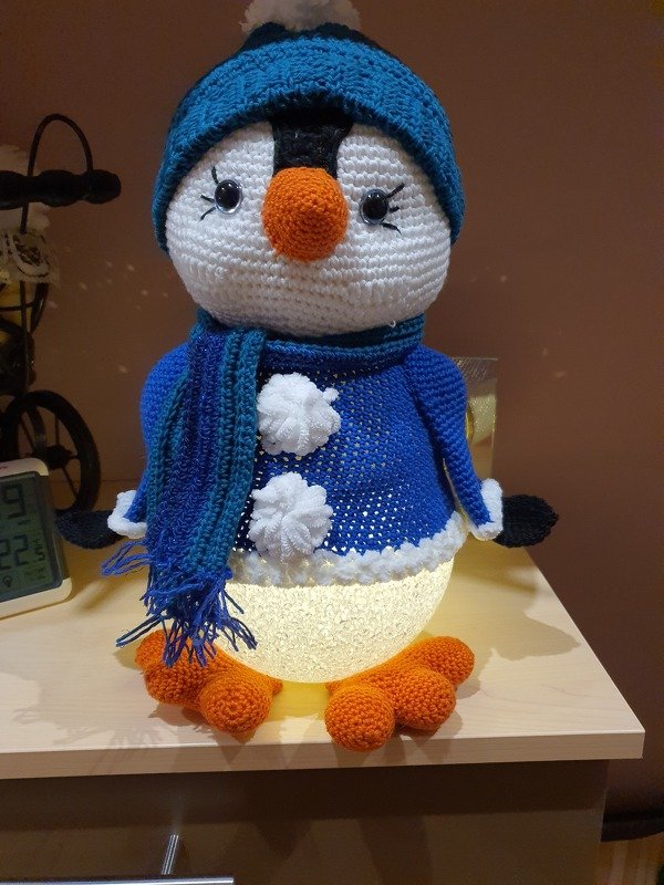 Winterlampe "Pinguin Pino"